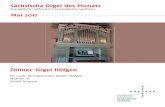 Sächsische Orgel des Monats - evlks.de · Disposition Manual C-c³ Flauto major 8‘ Flauto traverso 8‘ Unda maris 8’ (von c1-c3) Principal 4‘ (C-gs1 im Prospekt, 2014) Flauto