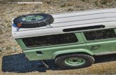 LAND ROVER Defender 110 Heritage Edition - Offroadreisen · RITTERSCHLAG Zum Produktionsende des Defender hat Land Rover noch einmal drei Sondermodelle des kantigen Briten herausgebracht.