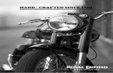 HAND - CRAFTED SINCE 1901 - ural-motorcycle.de katalog 2017.pdf · ROYAL ENFIELD - der Name einer Legende. Ein Name, der wie kein anderer für ununterbrochene Tradition steht. ROYAL
