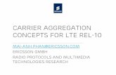 Carrier Aggregation Concepts for LTE Rel-10 · Mai-anh.phan@ericsson.com ... ›Inter- or multi-band Band A Band B ... › Configuration, activation and deactivation of CCs (or DL