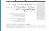 Die odontogene Kerato- Die odontogene Keratozyste ... · PDF filePraxis · Fortbildung Einleitung Die zweite, revidierte WHO-Klassiﬁ kation der odontogenen Tu-more aus dem Jahre