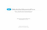 MobileSheetsPro - zubersoft.com · Songs, einschließlich aller Annotationen, Lesezeichen, Linkpunkte und Dateien. Wenn das Tablet auf der SD-Karte nur begrenzt verfügbar ist und