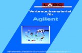 Agilent - LABC-Labortechnik · Verbrauchsmaterial für Agilent LABC-Labortechnik I Zillger GbR I Josef-Dietzgen-Straße 1 I 53773 Hennef I FON +49 2242-96946-0 I FAX +49 2242-96946-20