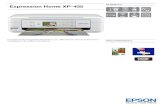 DATENBLATT Expression Home XP-435 - cdn-reichelt.decdn-reichelt.de/documents/datenblatt/E410/EPSON_XP-435_DB.pdf · Bitte wenden Sie sich an Ihre Epson Kontaktperson für weitere
