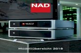 Modellübersicht 2018 - NAD · Masters 07 Der Masters M50.2 ist eine der innovativsten Musikquellen überhaupt. Er vereint CD-Player, Ripper, Server und Streaming-Player in einem