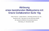 Peter Fischer / nobilia-Werke J. Stickling GmbH & Co. KG ... · Abl ösung eines bestehenden Mailsystems mit Oracle Collaboration Suite 10g Peter Fischer / nobilia-Werke J. Stickling