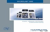 MICROLAB 600 - CS-Chromatographie Service GmbH · Der MICROLAB 600 ist ein hochpräziser Spritzenantrieb, dessen ... 200 μl Einwegspitzen, Grosspackung (1000/pk) für p/n 62539-01: