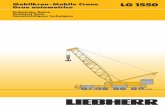 Mobilkran·Mobile Crane LG 1550 Grue automotrice · Technische Beschreibung, Kranfahrgestell, Kranoberwagen, Auslegersysteme 3 – 5 Maße, Gewichte und Geschwindigkeiten 6 – 8