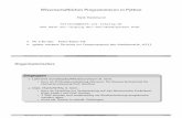 Wissenschaftliches Programmieren in Pythonhellmund/Vorlesung/pres17.pdf · matplotlib, spyder und bei Bedarf scipy, ipython/jupyter