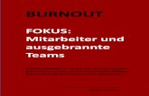 BURNOUT - dsc-hcmb.de · Burnout wird in der ICD-Klassifizierung ... Burnout Inventory (CBI) oder Oldenburg Burnout Inventory ... durch Test-Scores (MBI, SBS-HP, EBF, ...