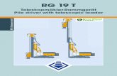 RG 19 T - RTG Rammtechnik · RG 19 T Zusatzausstattung Optional equipment EEP (Energieeffizienz-Paket) mit Eco Mode EEP /(Energy Efficiency Power) with Eco …