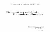 Gesamtverzeichnis Complete Catalog - Certosa Verlag · Horn Sing- oder Sprechstimme 61 ... Lieder ohne Worte – deren melodische, ... bei Felix Mendelssohn-Bartholdy – erinnert.