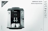 IMPRESSA F50/F5 Bedienungsanleitung - Jura & DeLonghicaffeevollautomaten.de/downloads/juraimpressaf50.pdf · 7 2.3 Wassertank füllen Ausschliesslich frisches, kaltes Wasser nachfüllen.