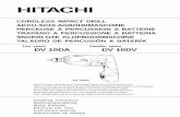 DV 10DA DV 10DV - Hitachi Koki Global · Prima dell'uso leggere attentamente e comprendere queste istruzioni. ... Set Key Holder Switch Seal Hook Switch Lock ... Manopola di comando