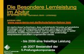 Die besondere Lernleistung im Abitur - Aqua-Terra-Net · Die Besondere Lernleistung im Abitur (Dr. Jan Robel, 10. OG – Gymnasium, Berlin - Lichtenberg) publiziert unter  ...