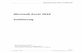 Microsoft Excel 2010 - Einführung · Microsoft Excel 2010 - Einführung Seite 1 © M. Hoffmann-Seidel Excel 10 Einführung.docm / 15.07.2016 Microsoft Excel 2010 Einführung Martina