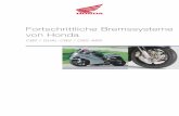 Fortschrittliche Bremssysteme von .Honda: Sicherheitstechnologie f¼r den Menschen. Honda ist Weltmarktf¼hrer
