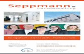 Seppmann Flyer HW 2018 - 102m.de€¦ · Herzlich Willkommen bei der Seppmann Hausverwaltung Gegründet wurde die Seppmann Hausverwaltung von Ljiljana und Gerd Seppmann, Inhaber der