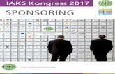 SPONSORING - iaks.org · Der Kongress und die Abend-veranstaltungen bieten exzellente Möglichkeiten für das Net-working und den Informationsaustausch von Experten und ... Silber