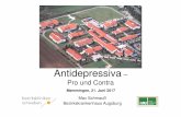 Schmau Antidepressiva - Pro und Contra.ppt …¤ge... · Herzmedikamente, Antidiabetika und Schmerzmedikamente zu. ... (Microsoft PowerPoint - Schmau Antidepressiva - Pro und Contra.ppt