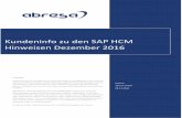 Kundeninfo SAP 12 2016 - abresa.de · Soweit von SAP bereits bis 08.12.2016 veröffentlicht, sind auch die wichtigeren Hinweise aus dem Dezember Patch E2/A8/36 dabei.