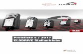 Preisliste 4 / 2017 ELODRIVE Stellantriebe · 120 / 230 V AC oder 24 V AC / DC betrieben und mit Auf-Zu, 3 Punkt oder 0/2 … 10 V angesteuert werden. Aufgrund des modularen Aufbaus