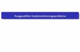 Ausgew¨ahlte Implementierungsprobleme - Uni Bremen · Swing Netzwerk SSL RMI JDBC XML Einf¨uhrung Sowohl f¨ur interaktiv erarbeiten, ... Java kennt die einzelnen Felder der Klassen