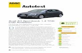 > ADAC Test Audi A3 TFSI .Autotest Audi A3 Sportback 1.4 TFSI CoD Ambition F¼nft¼rige Schr¤ghecklimousine