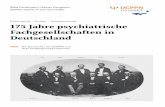 Psychiatrie â€“ Politik â€“ Wissenschaft 175 Jahre ... 175 Jahre psychiatrische Fachgesellschaften