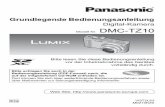 Digital-Kamera DMC-TZ10 - zion.rmz.uni-lueneburg.dezion.rmz.uni-lueneburg.de/...Panasonic_Lumix_DMC-ZT10-kurz-DE.pdf · 2 VQT2L63 (GER) (GER) VQT2L63 3 Sehr geehrter Kunde, Wir möchten