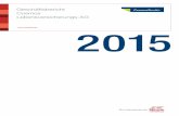 Geschäftsbericht Cosmos Lebensversicherungs- · 2015 Veränderung zum Vorjahr in % 2014 2013 Beiträge Gebuchte Bruttobeiträge Mio. € 2.277,9 2,7 2.218,2 3.097,4 Neuzugang 1 APE
