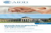 Programm Handchirurgisches Symposium - aiod .Handchirurgisches Symposium der AIOD Deutschland Grenzindikationen