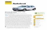 Autotest - ADAC: Allgemeiner Deutscher Automobil-Club · Autotest Dacia Duster TCe 125 Prestige 4x2 Fünftüriges SUV der unteren Mittelklasse (92 kW / 125 PS) UV fahren muss kein