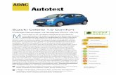 Autotest - ADAC: Allgemeiner Deutscher Automobil-Club · Autotest Suzuki Celerio 1.0 Comfort Fünftüriger Kleinstwagen mit Schrägheck (50 kW / 68 PS) it einer Länge von nur 3,60