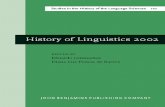 History of Linguistics 2002 - … · AMSTERDAM STUDIES IN THE THEORY AND HISTORY OF LINGUISTIC SCIENCE general Editor E.f. KonrAD KoErnEr Zentrum für …