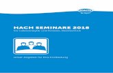 HACH SEMINARE 2018 · 2017-12-08 · 3 Inhalt Seite Seminare mit Praktikum Laboranalytik • Grundlagen-Seminar 4 • Intensivtraining am Firmenstandort in Düsseldorf 5 • Industrielles