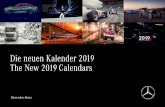 Die neuen Kalender 2019 The New 2019 Calendars · Der Mindestbestellwert beträgt EUR 100,–. Bitte beachten Sie die neuen Verpackungseinheiten! Bitte beachten: Bestelleingang bis