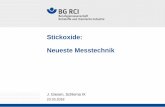 Stickoxide: Neueste Messtechnik - igf-bgrci.de · (Sensor-Datenblatt der Firma Dräger) Stickoxide, J. Giesen, Schlema IX ... - X-am 7000 (alte XS-EC ... da alle Sensoren etwa 7-