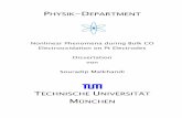 Nonlinear Phenomena during Bulk CO Electrooxidation .PHYSIK-DEPARTMENT Nonlinear Phenomena during