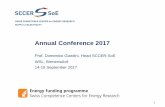 Annual Conference 2017 - SCCER-SoE | Swiss Competence Center for Energy Research ... · 2017-09-27 · Annual Conference 2017 Prof. Domenico Giardini, Head SCCER-SoE ... Research