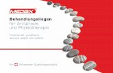 Behandlungsliegen - medax.ch · Behandlungsliegen für Arztpraxis und Physiotherapie Funktionell, praktisch, extrem stabil und schön. Ein Schweizer Qualitätsprodukt.
