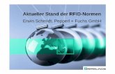 Aktueller Stand der RFID-Normen · Aktueller Stand der RFID-Normen Erwin Schmidt, Pepperl + Fuchs GmbH
