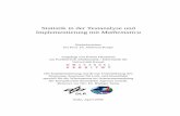 Statistik in der Testanalyse und Implementierung mit ...koepf/Diplome/Heumann.pdf · Statistik in der Testanalyse und Implementierung mit Mathematica Bachelorarbeit bei Prof. Dr.