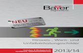HWU Katalog 2013 test - Bayer Schilder | .Brandschutzkennzeichnung nach –NORM EN ISO 7010, –NORM