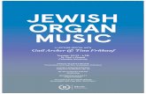 JEWISH ORGAN MUSIC - Columbia University Department of Music .JEWISH ORGAN MUSIC A LECTURE RECITAL