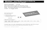 MARKISEN MIT TRAGROHR - spettmann.de · Montage- und . Bedienungsanleitung . für Gelenkarmmarkisen . mit Tragrohr . SPETTMANN GmbH . Otto-Hahn-Straße 5 . D-21509 Glinde • DIN