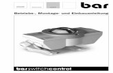 bar Bedanl switchc RZ 2 - bar GmbH - Unternehmenbar-gmbh.de/media/Bedienungsanleitungen/Z1XV0032 BW-Switchcontr… · 1 2 3 4 5 6 Zubehör und Ersatzteile (Montagehinweise) Stand
