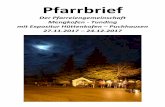 Pfarrbrief - pfarrei- · PDF fileFam. Brandner f. + Charlotte Biersack ... Schwager Sepp Achatz Fam. Johann Klostermeier f. + Gabi Baumgartner 15.12. Freitag der 2. Adventswoche