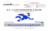 Rangliste 27. Lupsinger-Lauf · Rangliste 27. Lupsinger-Lauf OK-Lupsinger-Lauf LaufmeetingPro Software by Jürg Schnidrig-Marti, Diegten Samstag, 23. April 2016 Seite 3 von 20