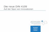 Die neue DIN 4109 - ifbsorge.de · Knauf Innovationstag 2017 Schallschutz Kenngrößen Schalldämmung Schallschutz Schalldämmung ist eine Bauteil-/ Baukonstruktionseigenschaft.